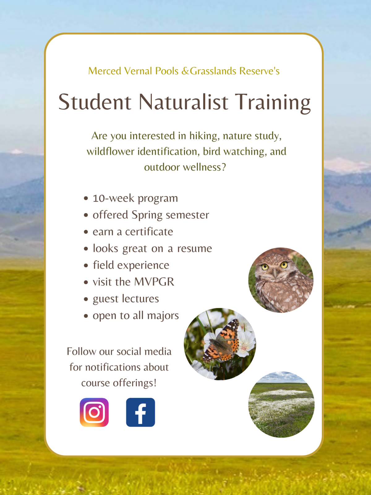 Student Naturalist Training