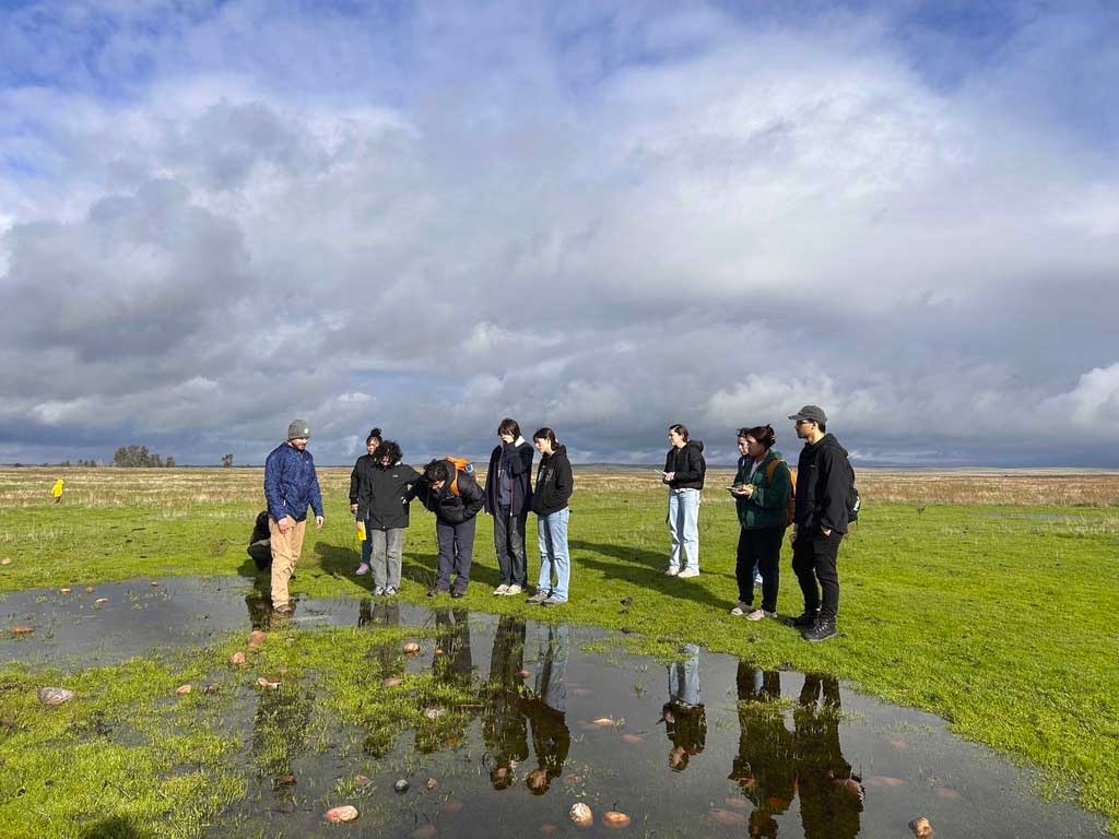 Students are studying Vernal Pools 